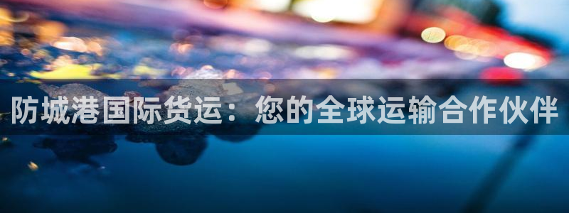 尊龙专访：防城港国际货运：您的全球运输合作伙伴