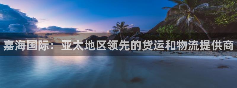 尊龙凯时最新平台登陆：嘉海国际：亚太地区领先的货运和物流
