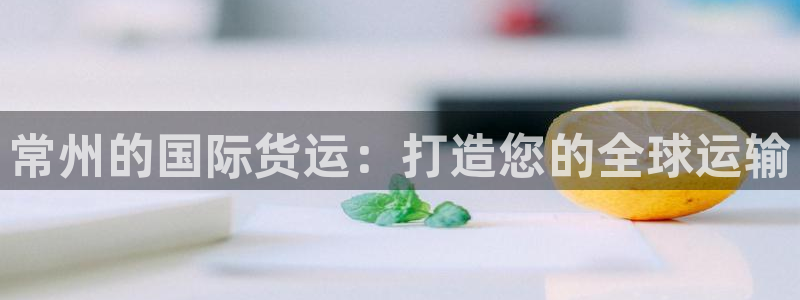 尊龙凯时和九游会哪个平台好一点：常州的国际货运：打造您的