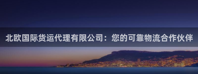 尊龙凯时官方下载：北欧国际货运代理有限公司：您的可靠物流