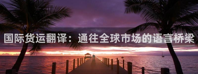 尊龙ag旗舰厅登录 租车app下载：国际货运翻译：通往全