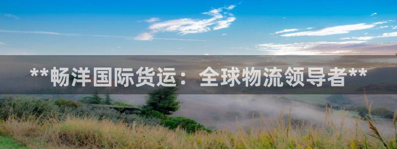 尊龙凯时人生就博官网登录：**畅洋国际货运：全球物流领导